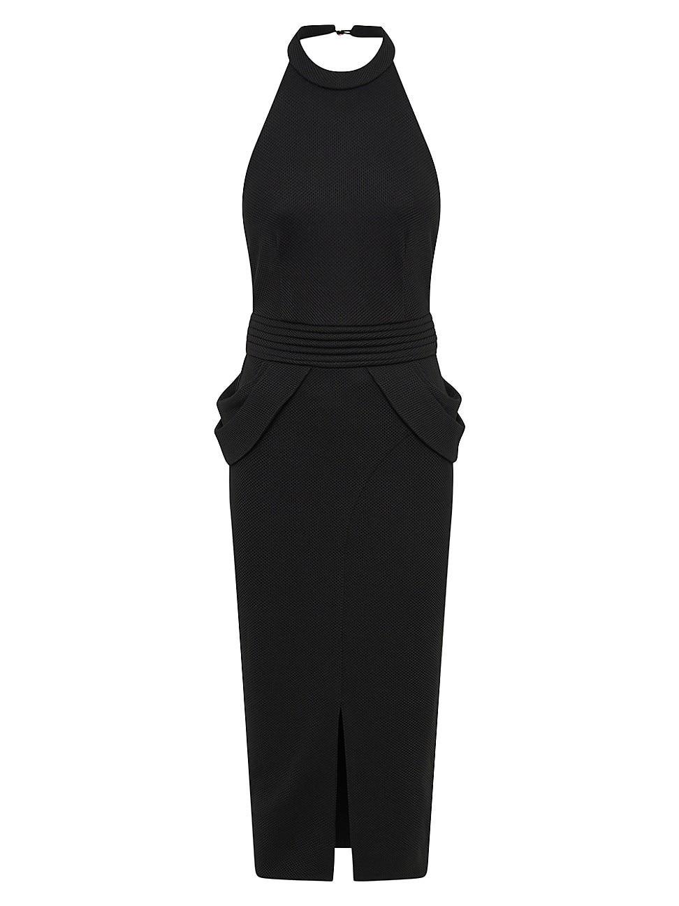 Womens Rise Textured Halter Midi-Dress Product Image