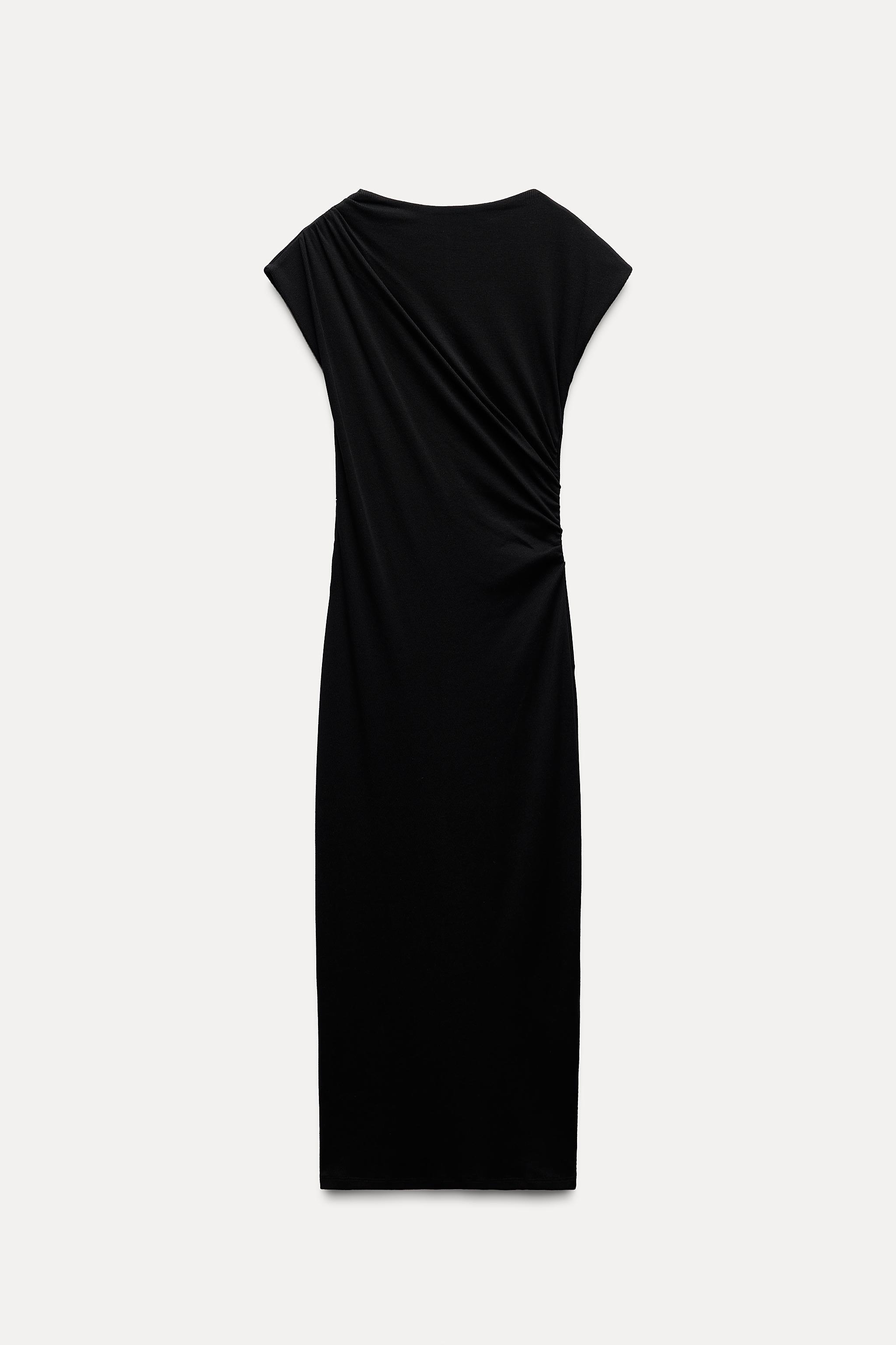 DRAPED MIDI DRESS Product Image