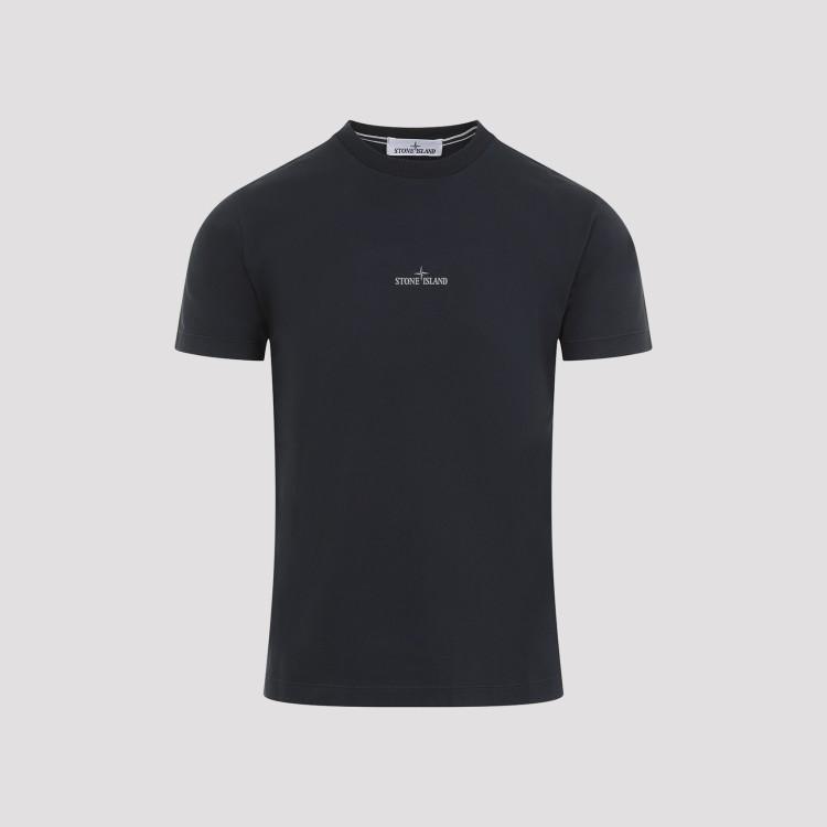 Cotton Logo T-shirt In Navy Blue Product Image