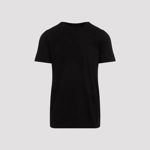 RICK OWENS Exposed-seams Boxy-fit Cotton-jersey T-shirt In Black Product Image