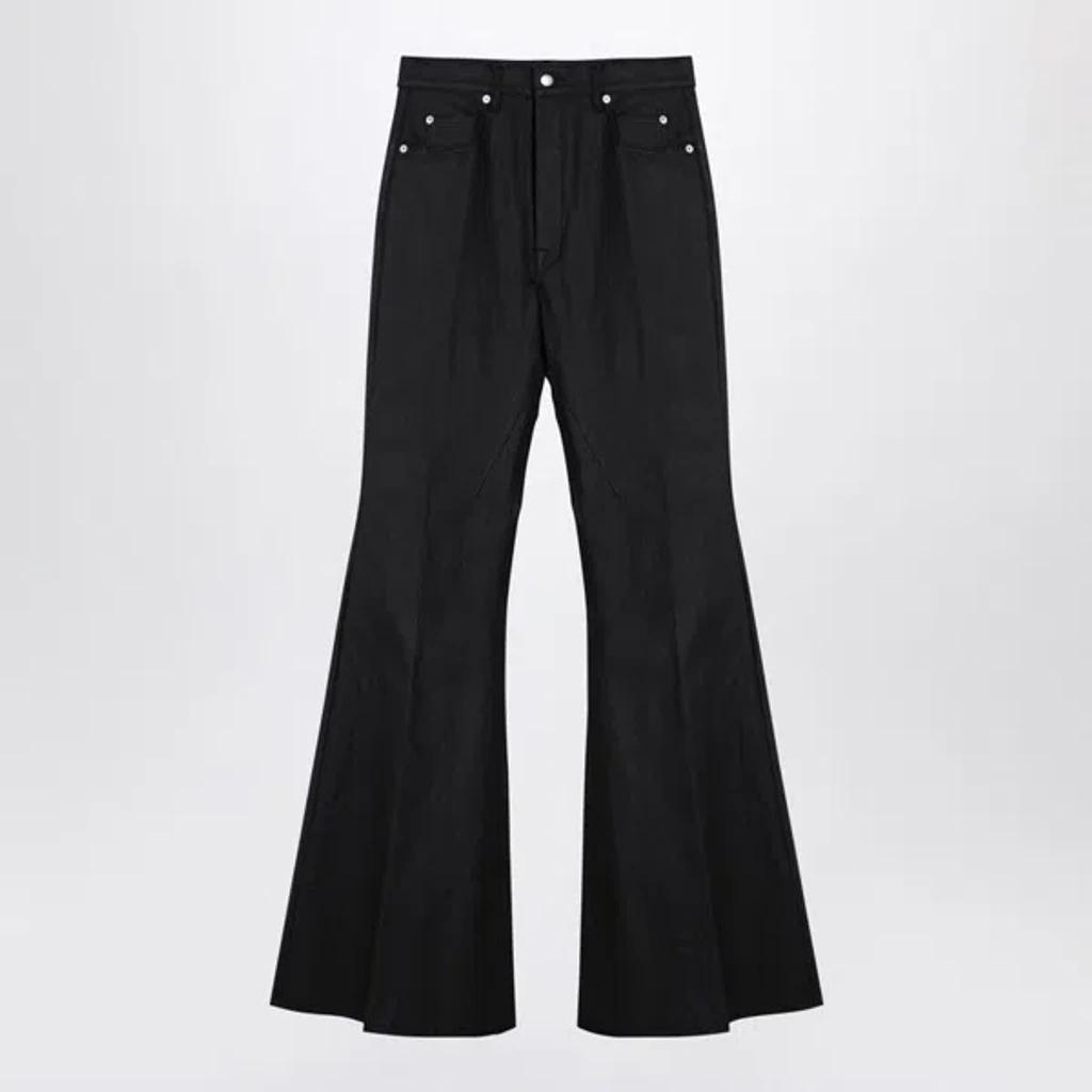 RICK OWENS Black Porterville Bolan Bootcut Jeans Product Image