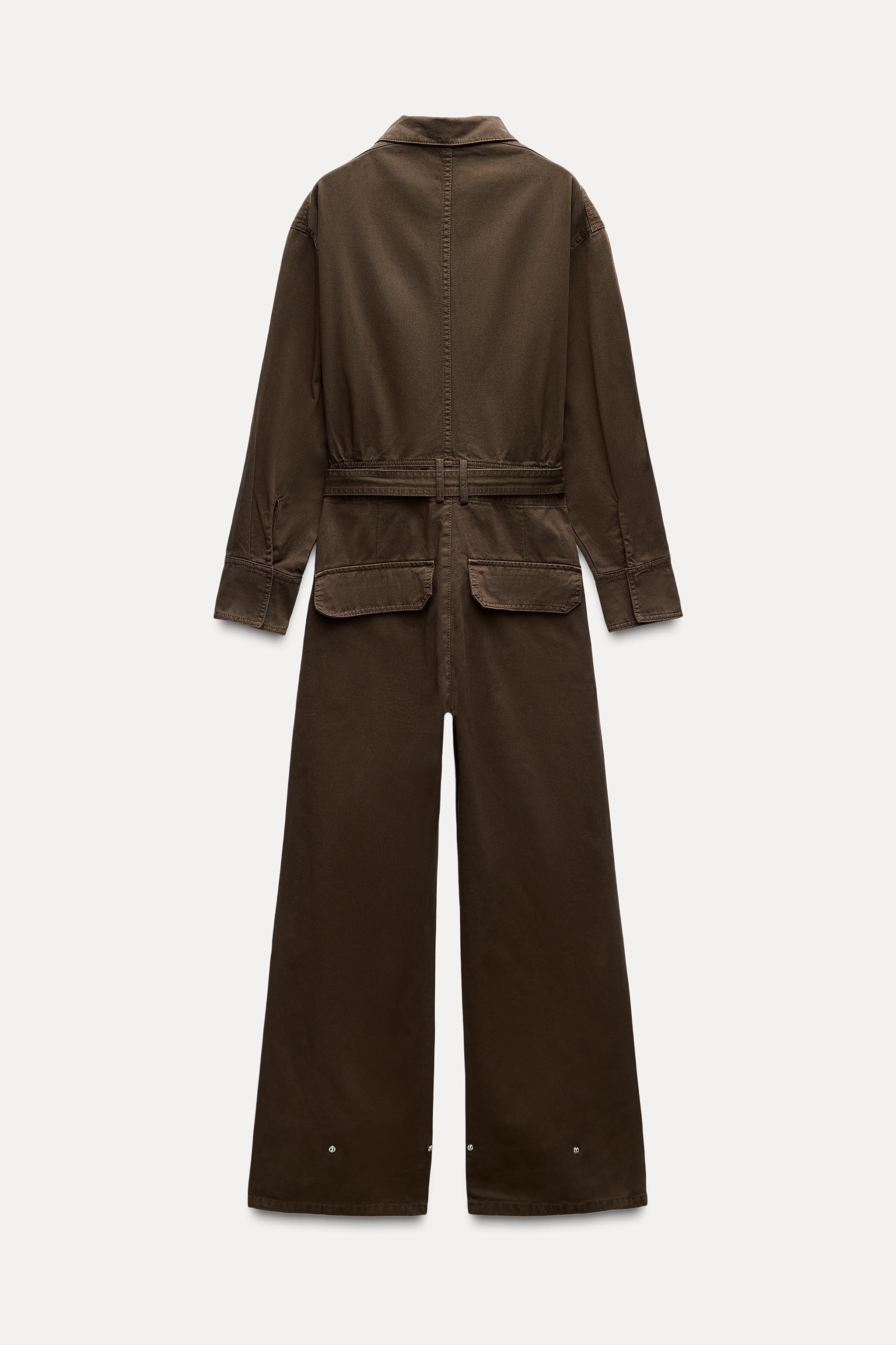 LONG BELTED JUMPSUIT ZW COLLECTION Product Image