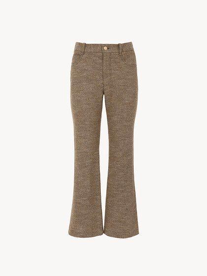 Cropped bootcut pants with Marcie signature Product Image