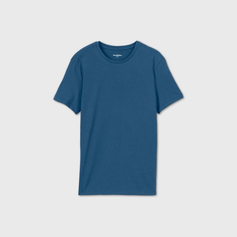 Mens Every Wear Short Sleeve T-Shirt - Goodfellow & Co Thunderbolt Blue S Product Image