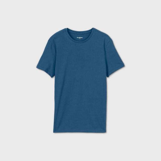 Mens Big & Tall Every Wear Short Sleeve T-Shirt - Goodfellow & Co Thunderbolt Blue 3XL Product Image