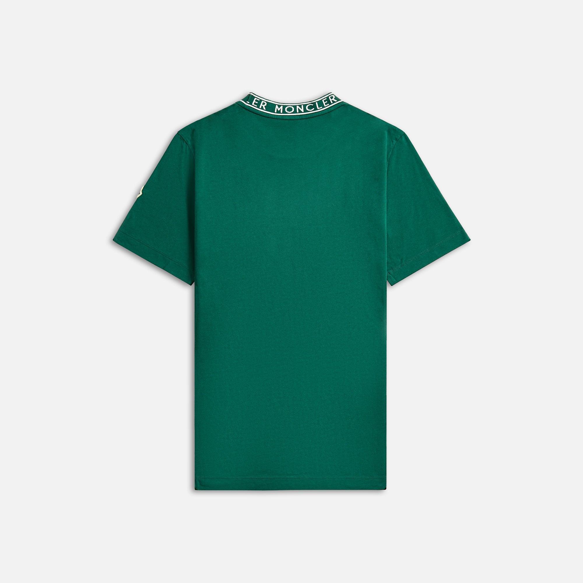 Moncler Cotton Jersey Tee - Green Male Product Image