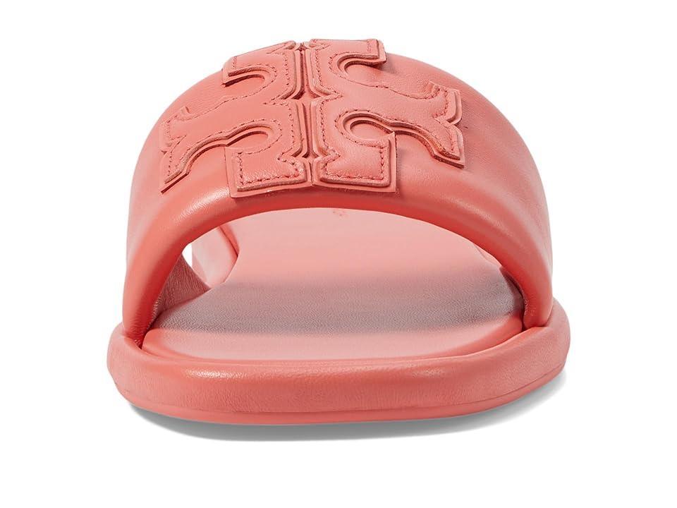 Tory Burch Double T Sport Slides (Coral Crush) Women's Sandals Product Image