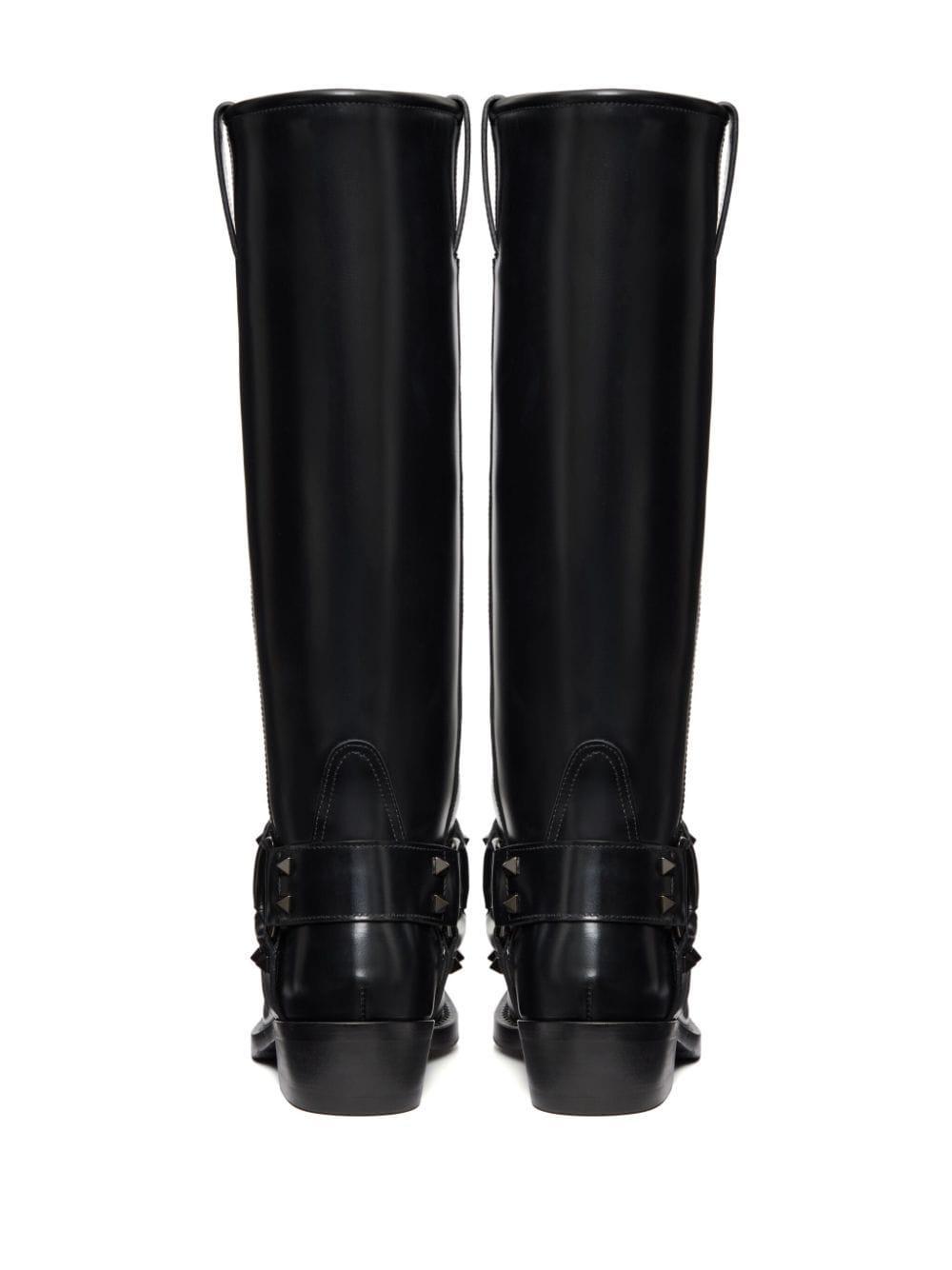 Valentino Garavani Womens Rockstud Biker Boots Product Image