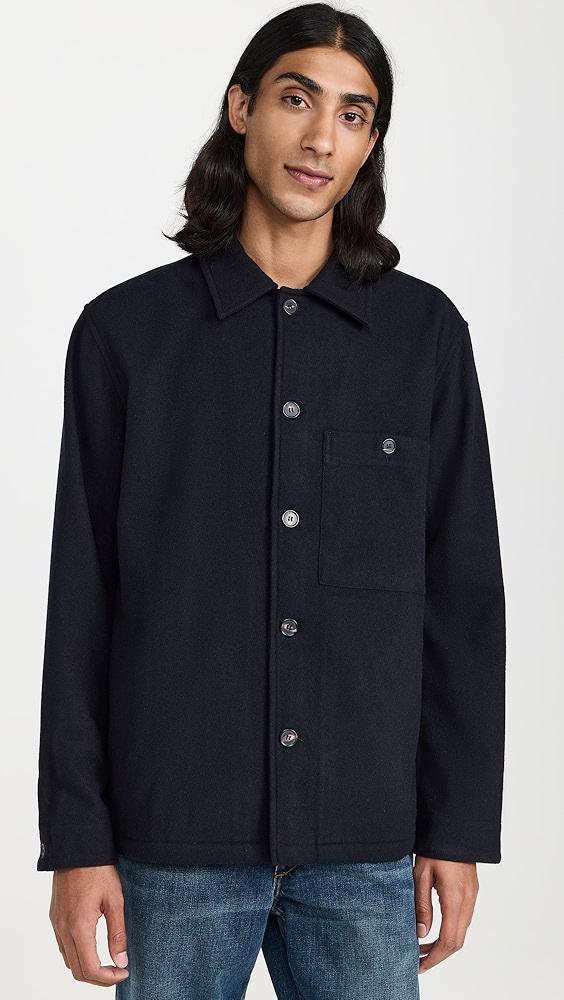 Norse Projects Folke Wool Overshirt | Shopbop Product Image