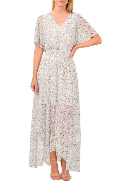 CeCe Floral Smocked Waist Maxi Dress Product Image