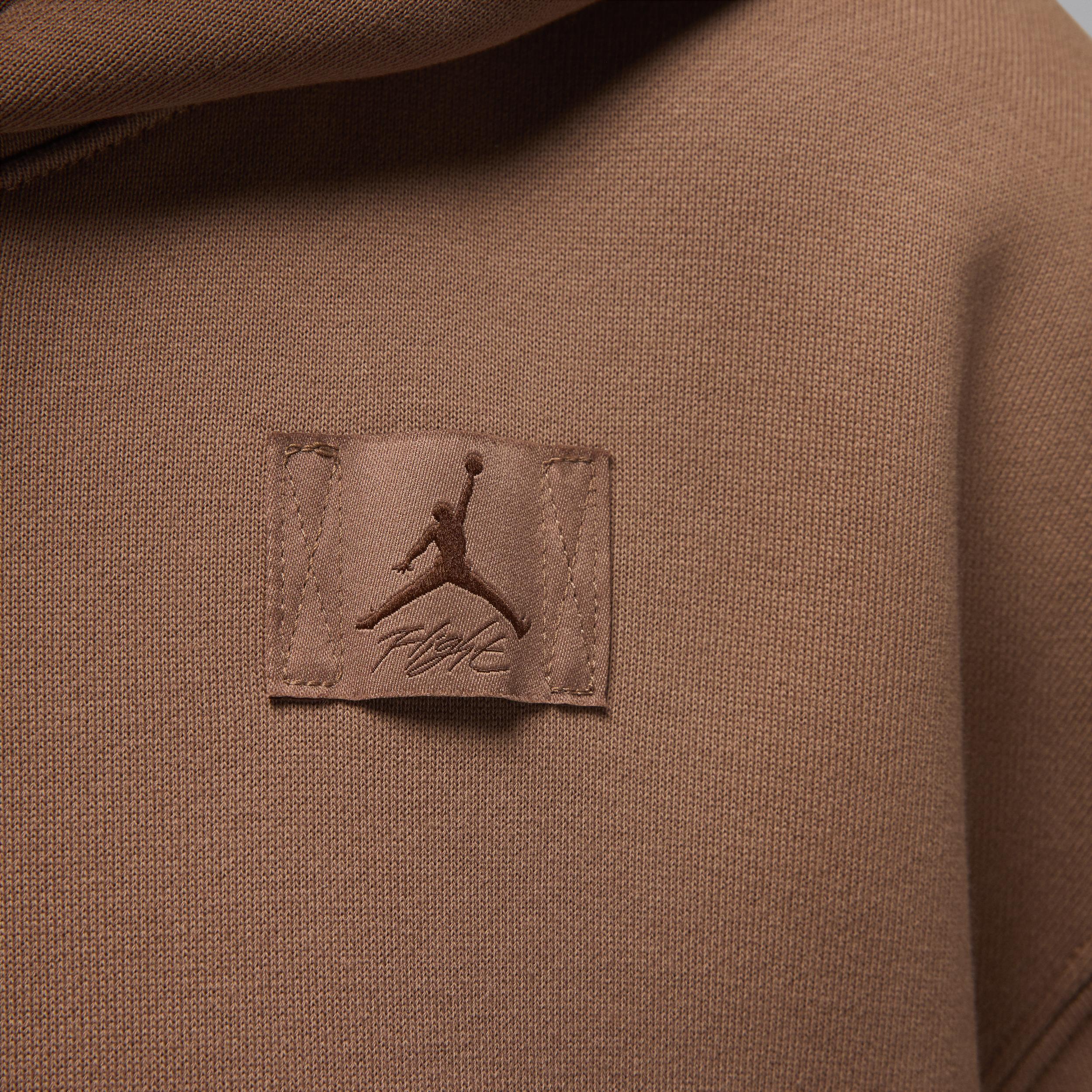 Jordan Womens Jordan Flight Fleece Pullover Hoodie 24 - Womens Brown/Brown Product Image