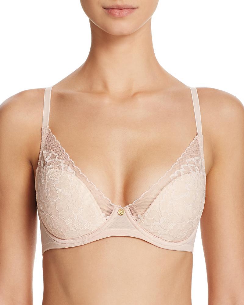 Womens Flora Lace Plunge Bra Product Image