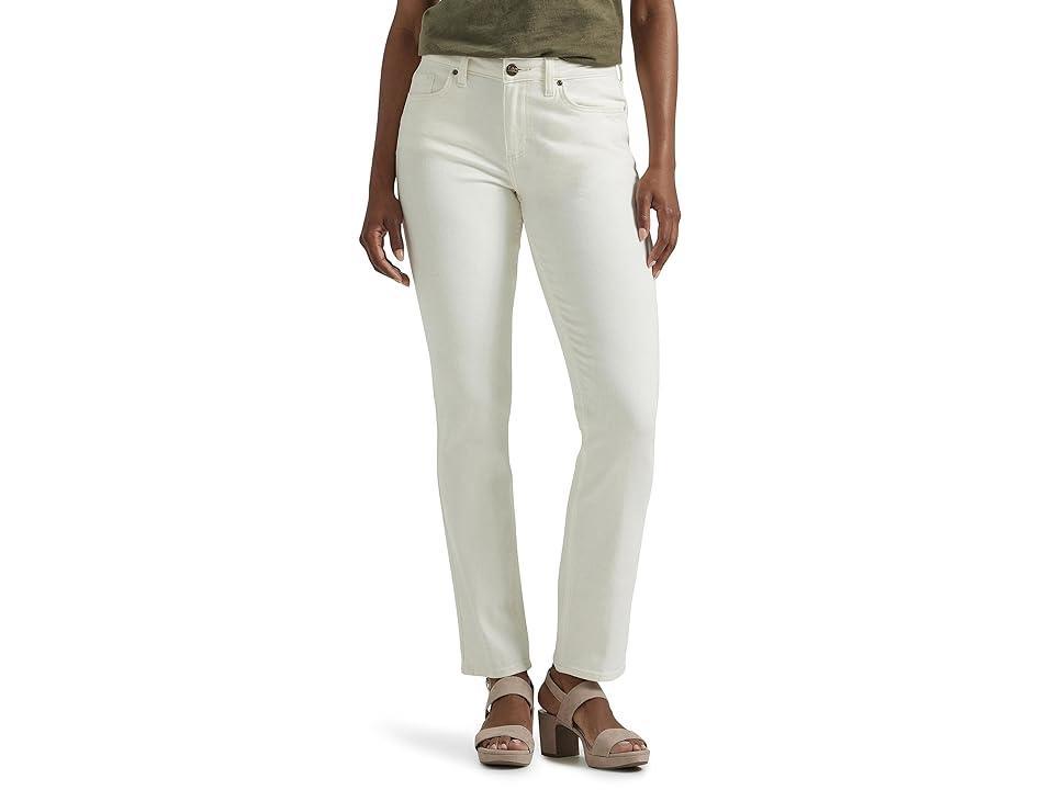 Womens Lee Legendary Straight Jeans White Product Image