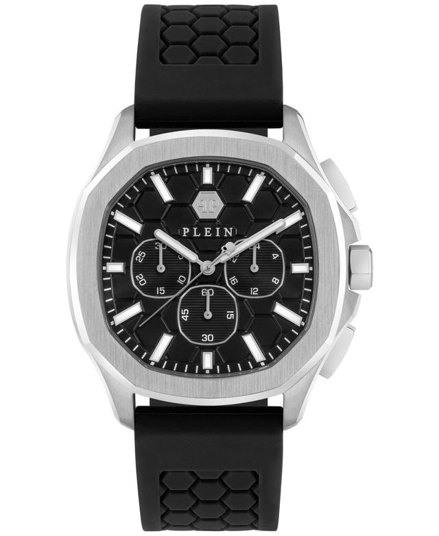 PHILIPP PLEIN Spectre Chronograph Silicone Strap Watch, 44mm Product Image