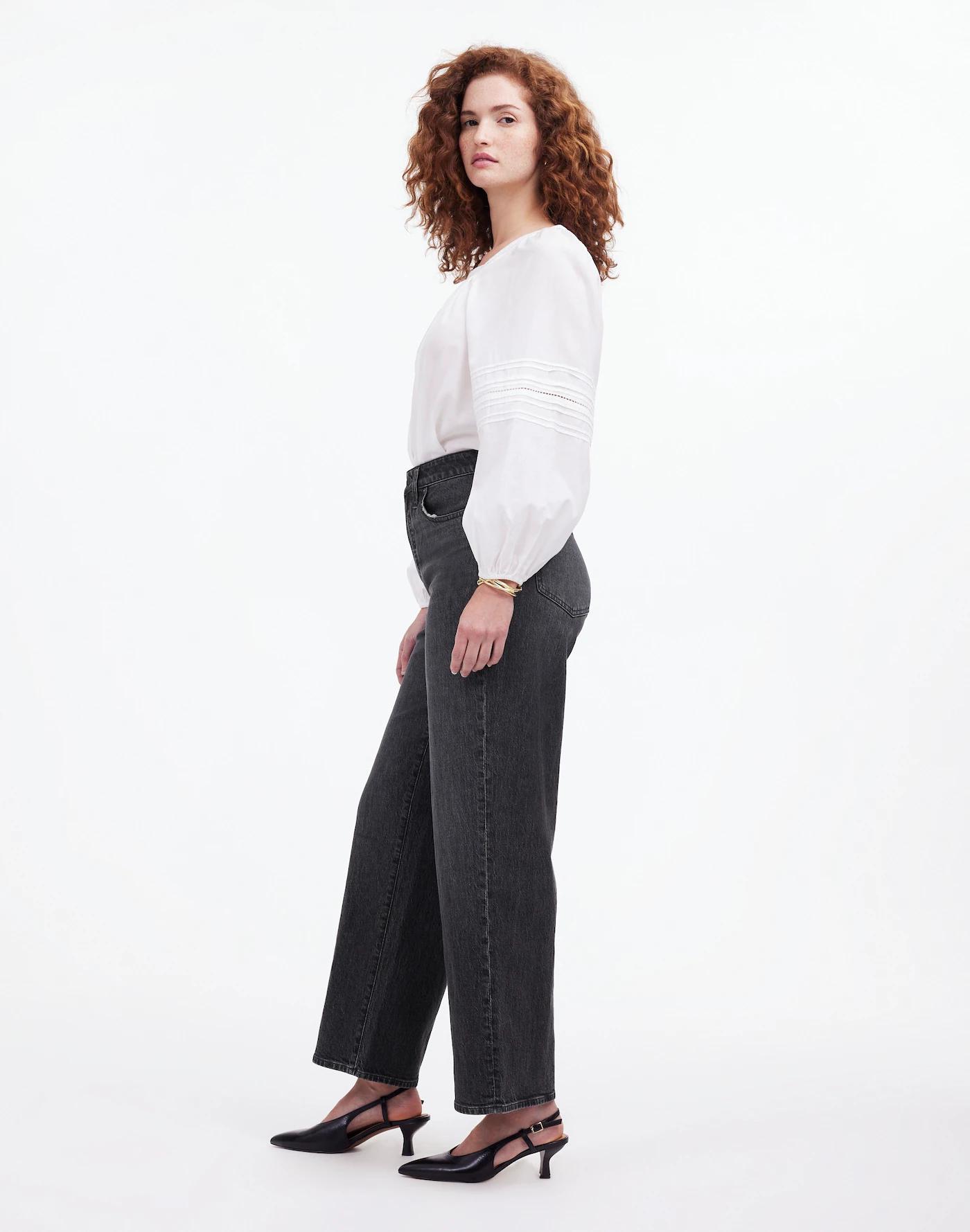 The Tall Curvy Perfect Vintage Wide-Leg Crop Jean Product Image