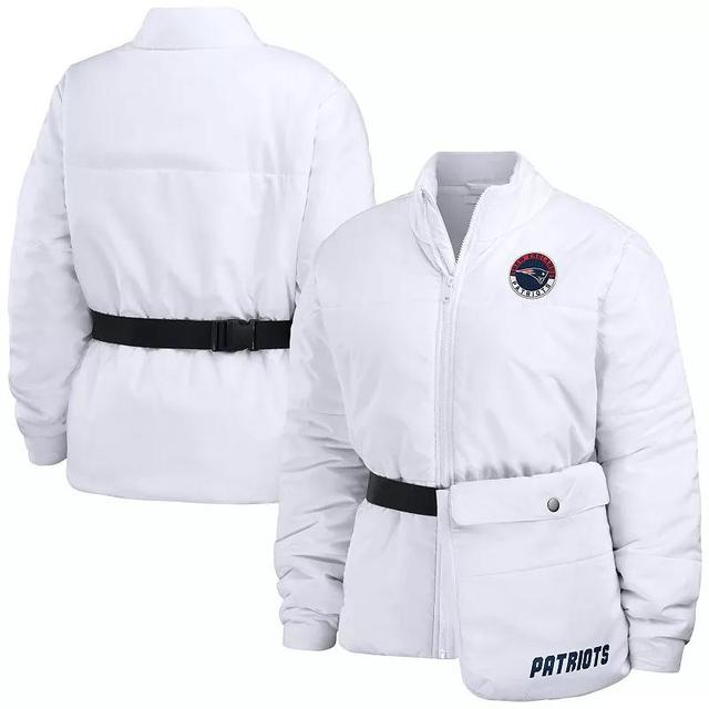 Womens WEAR by Erin Andrews New England Patriots Packaway Full-Zip Puffer Jacket Product Image