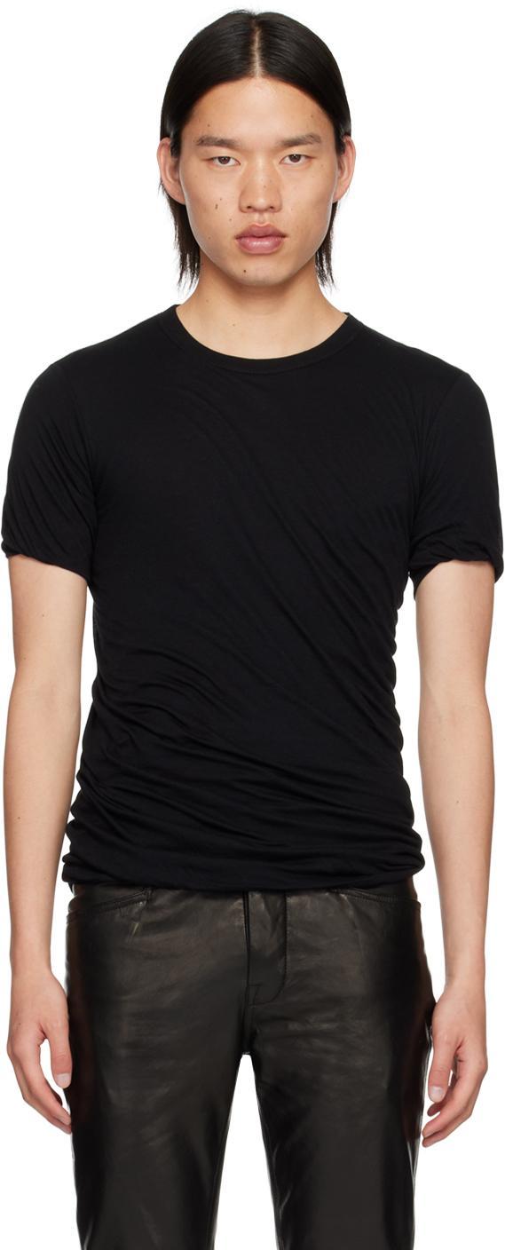 RICK OWENS Black Porterville Double T-shirt Product Image