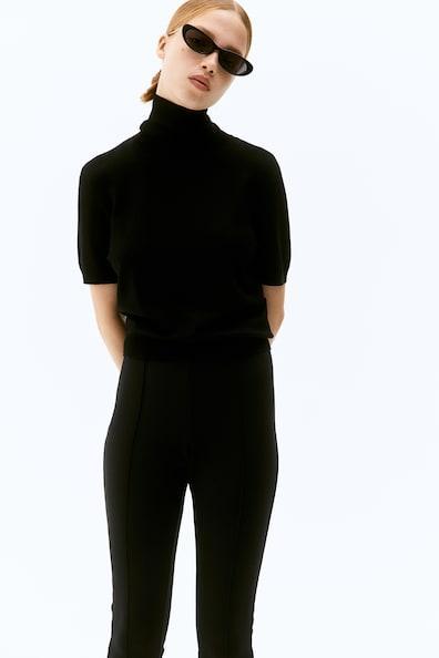 Fine-Knit Turtleneck Top Product Image