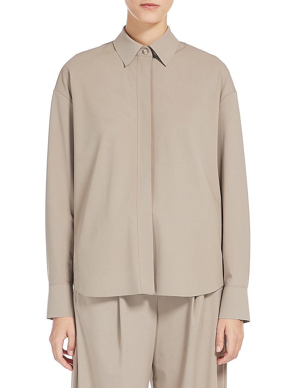 Womens Urbano Concealed-Placket Shirt Product Image