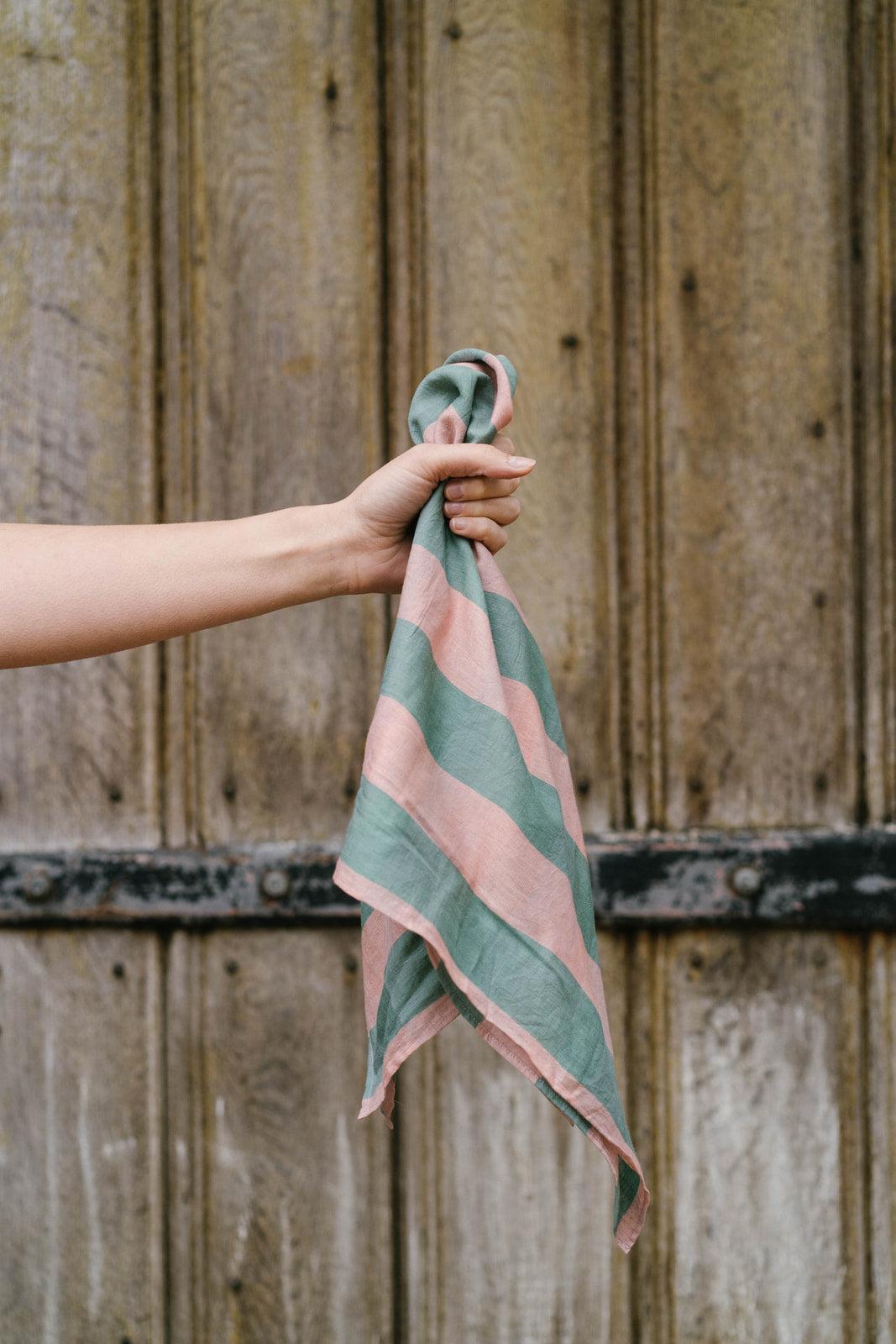 Candy striped cotton bandana Product Image