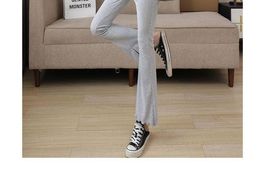 Maternity High Waist Plain Bootcut Pants Product Image