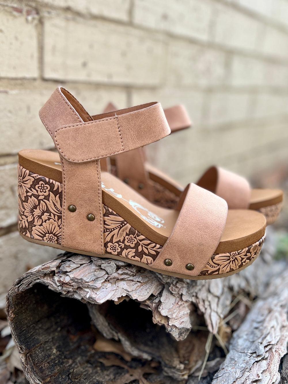 Wedge of Nude Flowers Sandals* product image