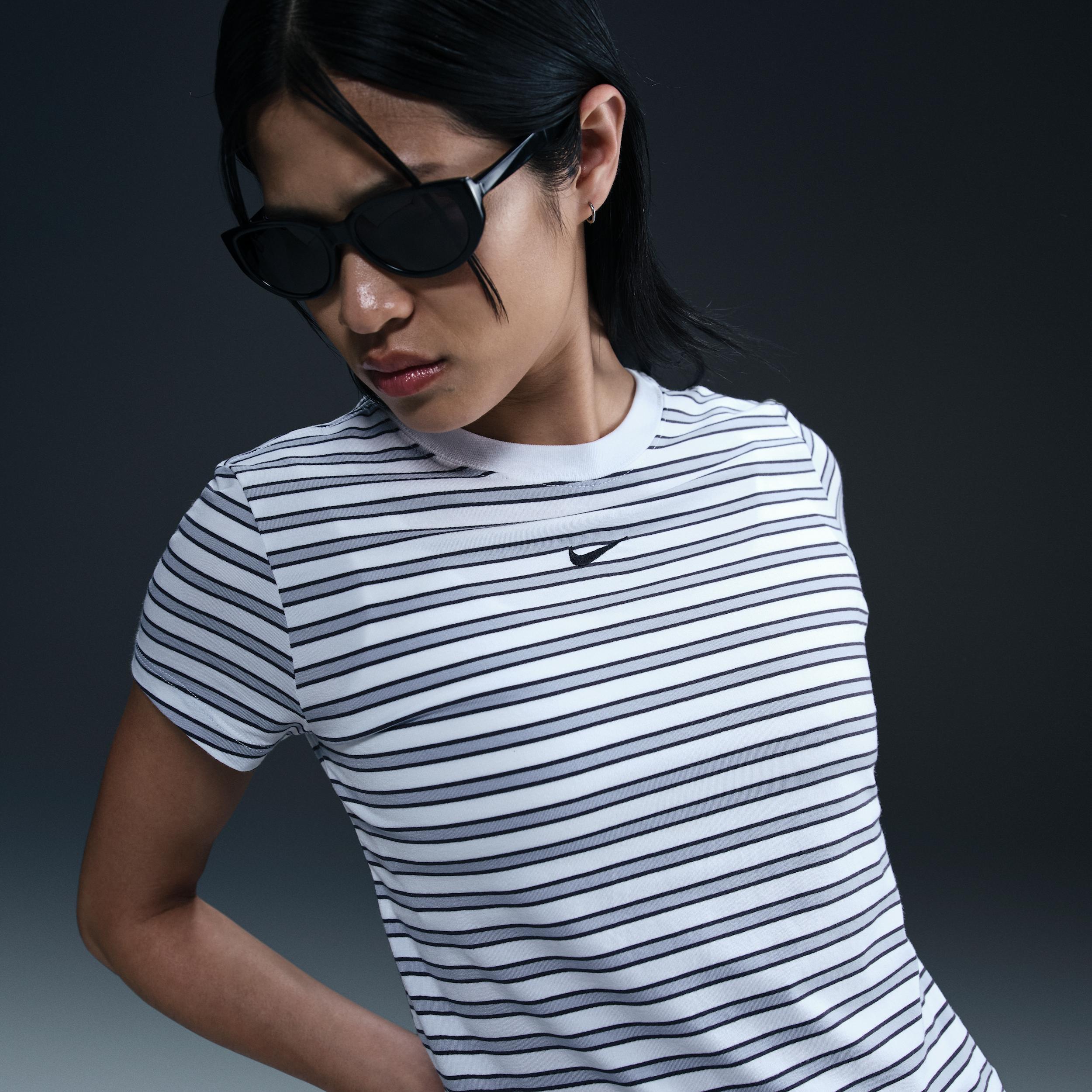 Women's Nike Sportswear Chill Knit Slim Striped T-Shirt Product Image