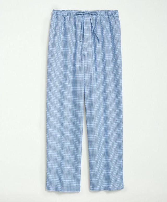 Cotton Oxford Windowpane Lounge Pants Product Image