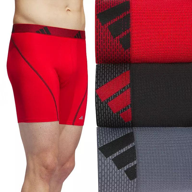 Mens adidas 3-pack Sport Performance Mesh Boxer Briefs Product Image