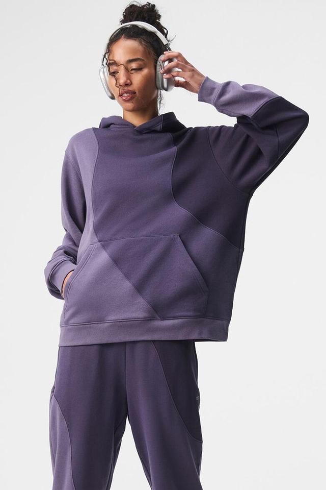 Make Waves Hoodie - Italian Plum Tonal Female Product Image