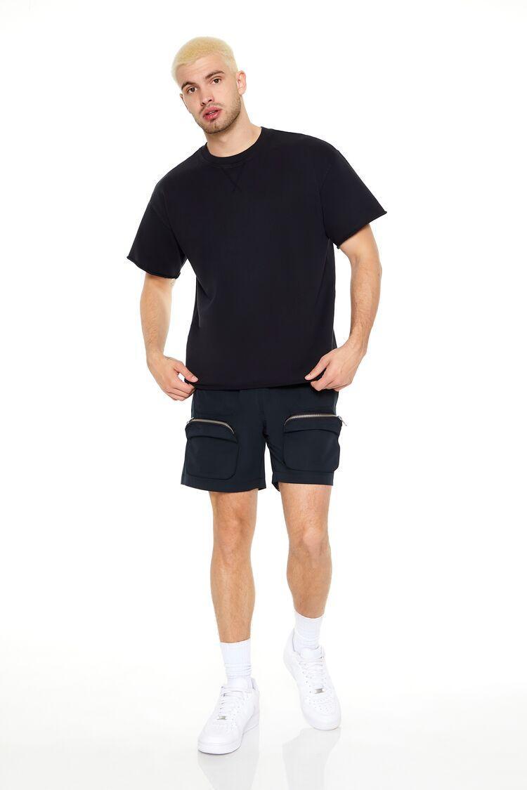 Mid-Rise Drawstring Cargo Shorts | Forever 21 Product Image