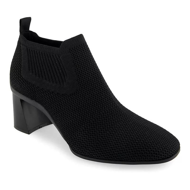 Aerosoles Canvas Womens Stretch Knit Ankle Boots Product Image