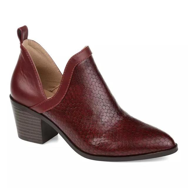 Journee Collection Terri Bootie (Wine) Women's Shoes Product Image