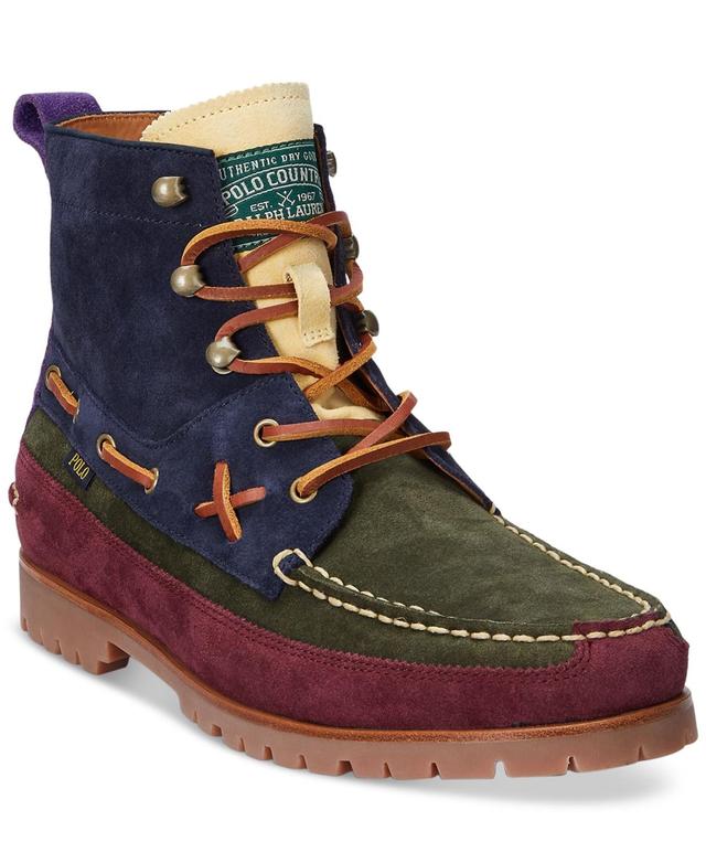 Polo Ralph Lauren Mens Ranger Mid Color-Blocked Suede Boot Product Image