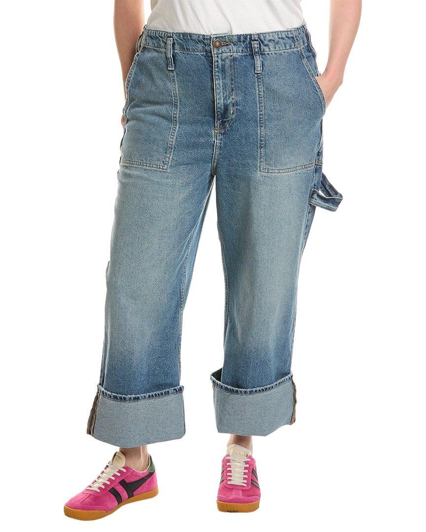 Major Leagues Mid-rise Envy Cuffed Jean In Blue Product Image