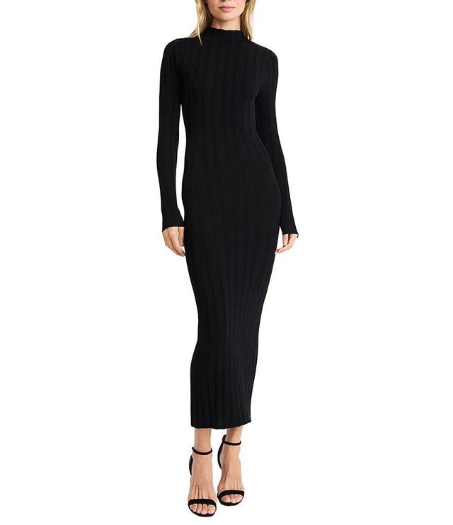 Donna Morgan Mock Neck Long Sleeve Maxi Bodycon Dress Product Image