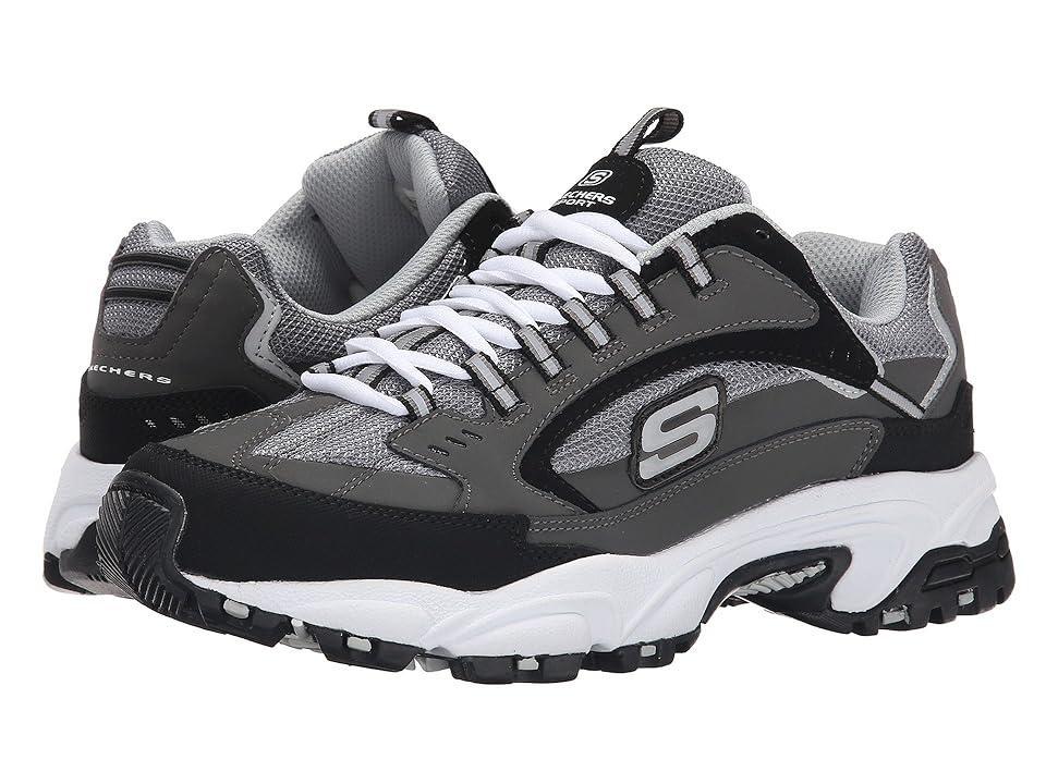 SKECHERS Stamina Cutback (Charcoal Men's Lace up casual Shoes Product Image