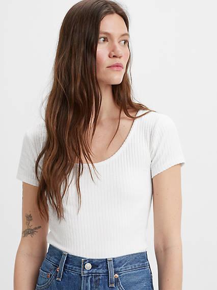 Levi's Open Neck Short Sleeve Shirt - Women's product image