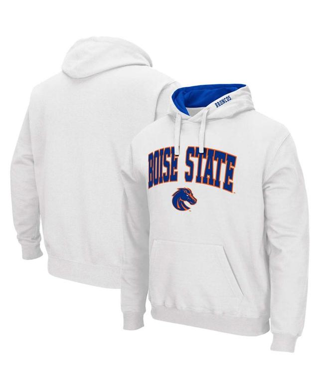 Mens White Boise State Broncos Arch Logo 3.0 Pullover Hoodie Product Image