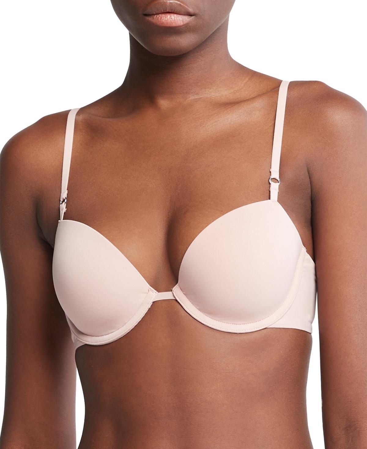 Calvin Klein Womens Calvin Klein Minimalist Micro Lightly Lined Demi Bra - Black - 32A Product Image