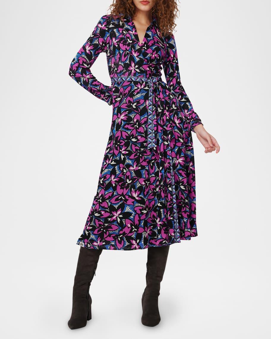 Phoenix Reversible Midi Wrap Dress Product Image