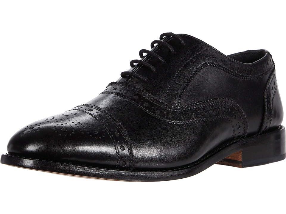 Anthony Veer Mens Ford Quarter Brogue Oxford Leather Sole Lace-Up Dress Shoe Product Image