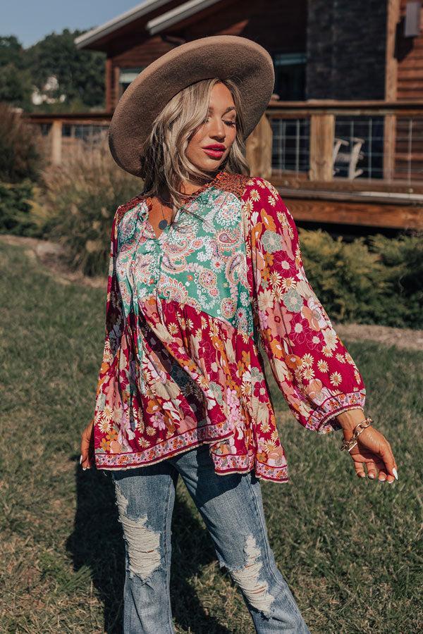 Amber Abundance Floral Top Product Image