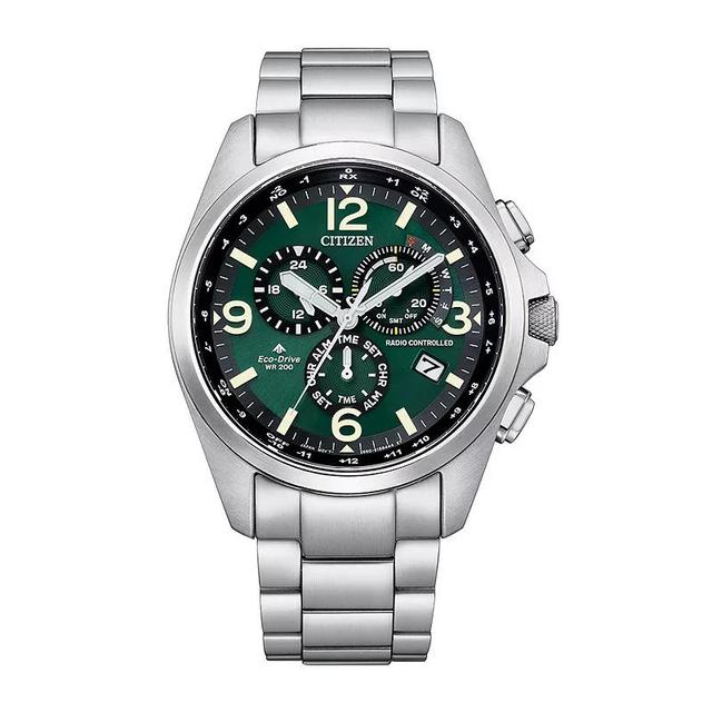 Men's Citizen Eco-DriveÂ® Promaster Chronograph Watch with Green Dial (Model: Cb5921-59X) Product Image