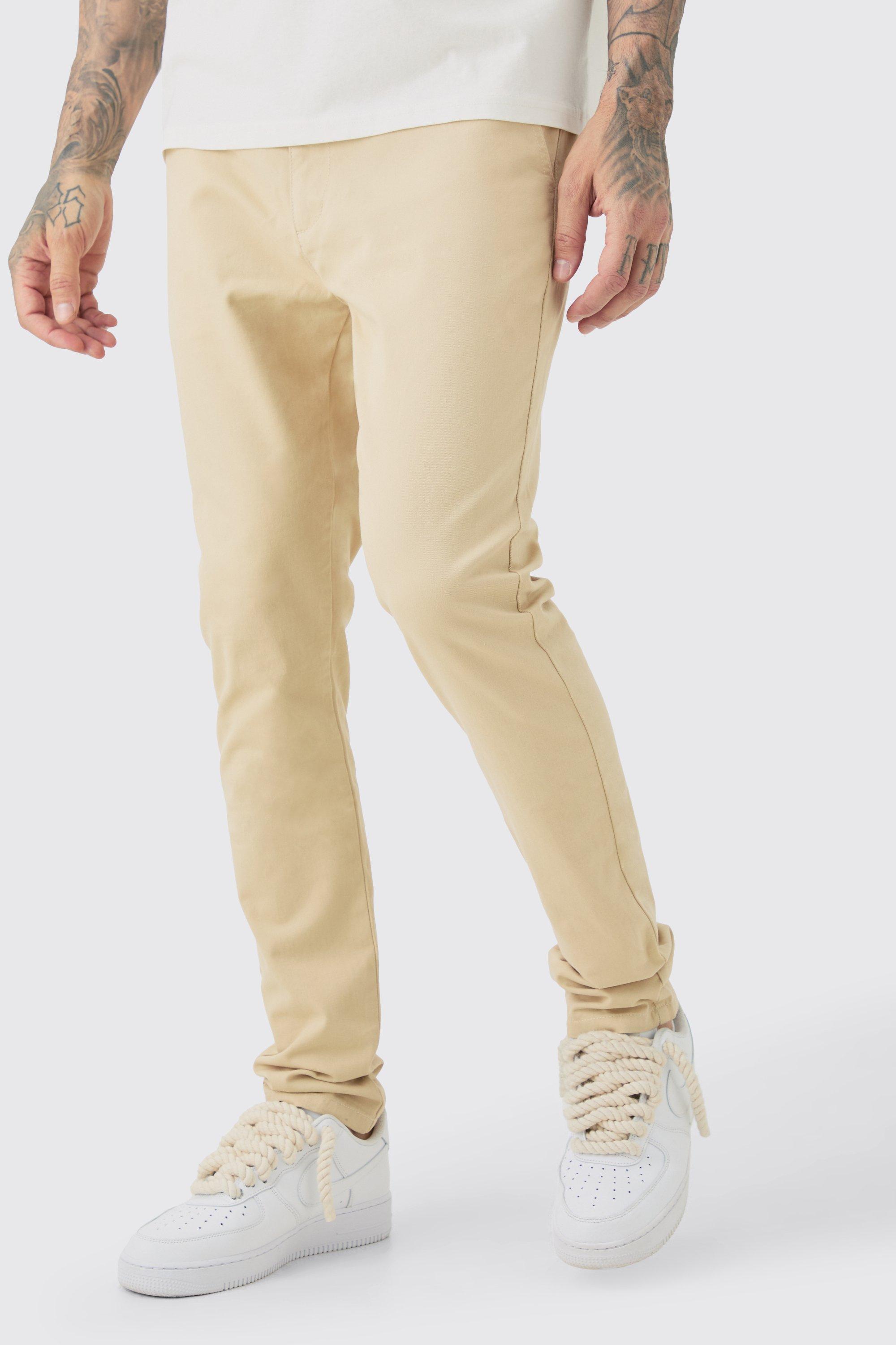 Tall Fixed Waist Skinny Chino Pants | boohooMAN USA product image