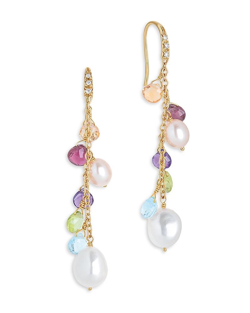 Marco Bicego Paradise Diamond & Mixed Semiprecious Stone Drop Earrings Product Image