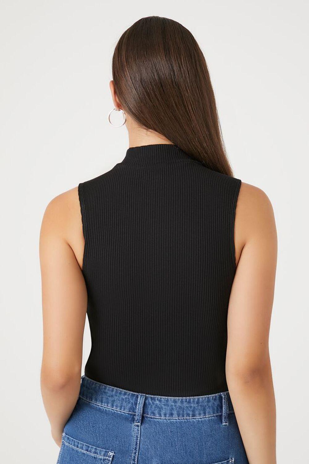 Ribbed Half-Zip Bodysuit | Forever 21 Product Image