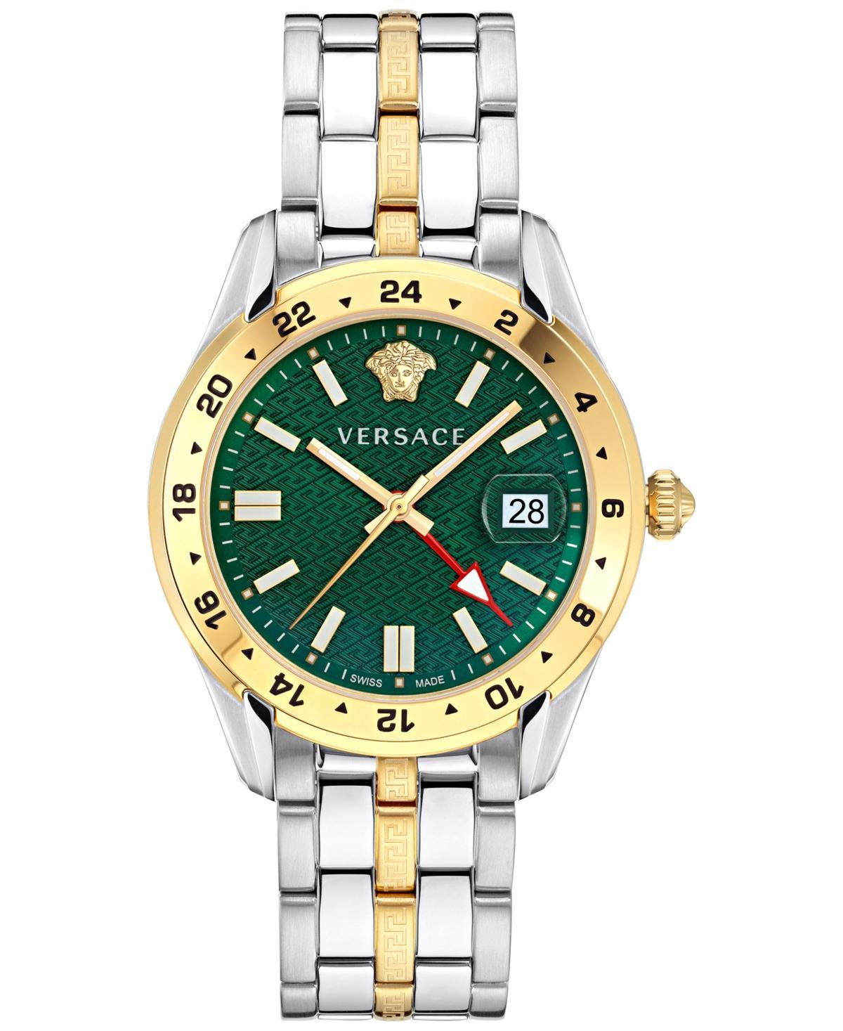 Mens 41MM Greca Time GMT Watch Product Image