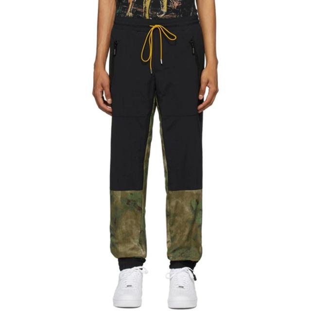 Camouflage Print Track Trousers In Black Product Image