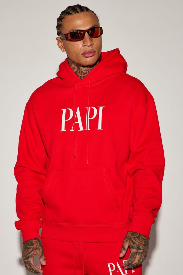 Family Goals Papi Hoodie - Red Product Image